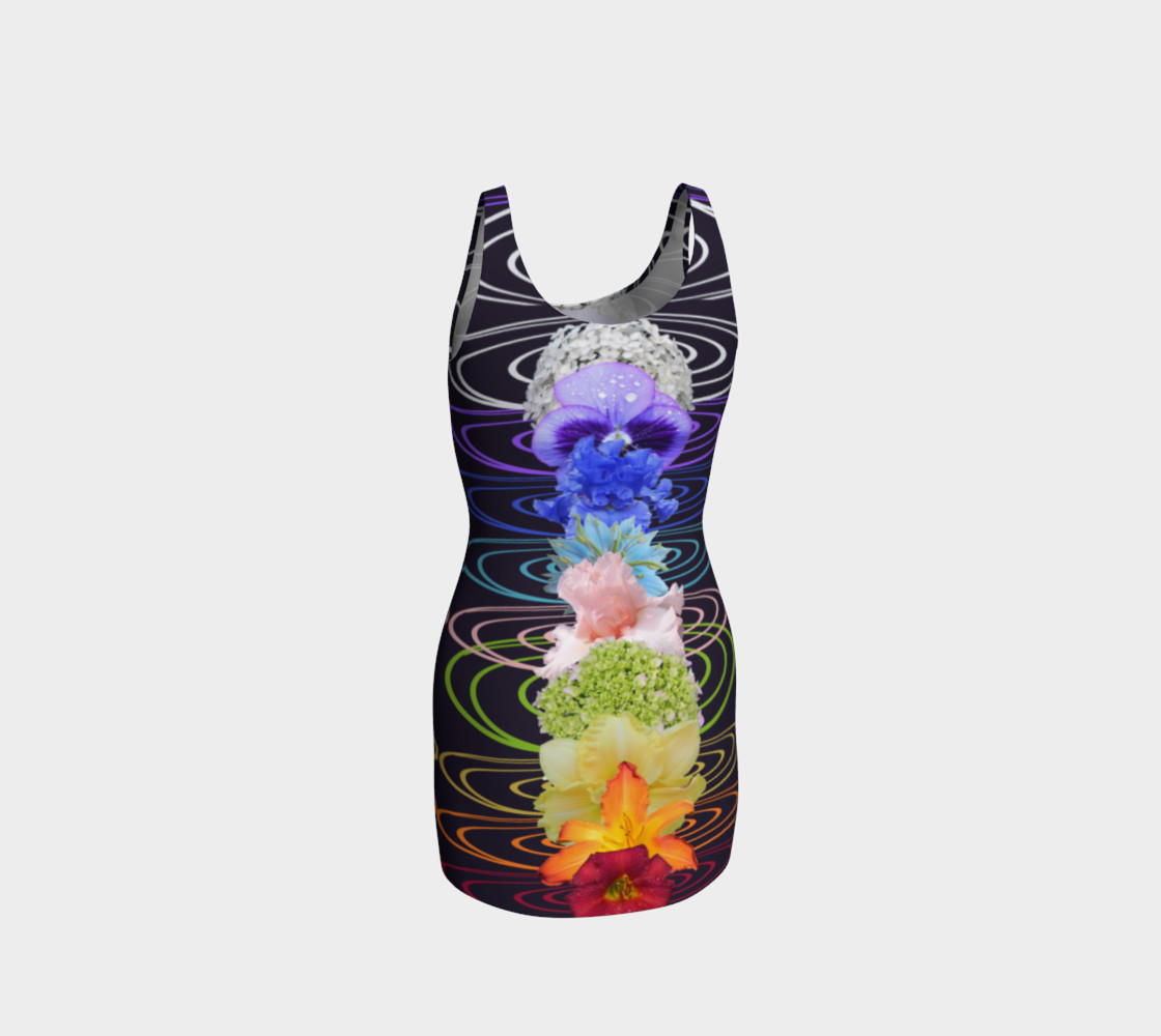 Chakra Flower Bodycon Dress preview #3