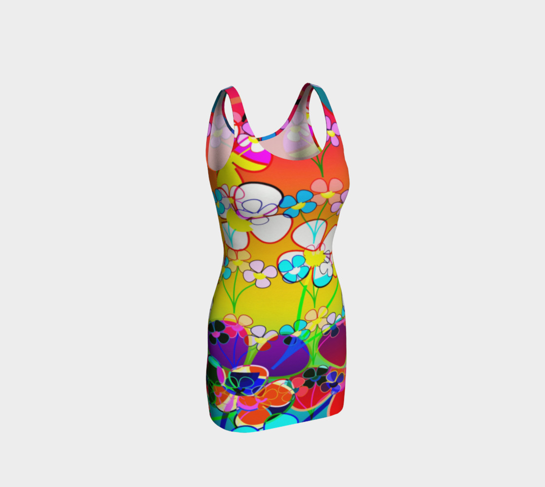 colorful bodycon dress