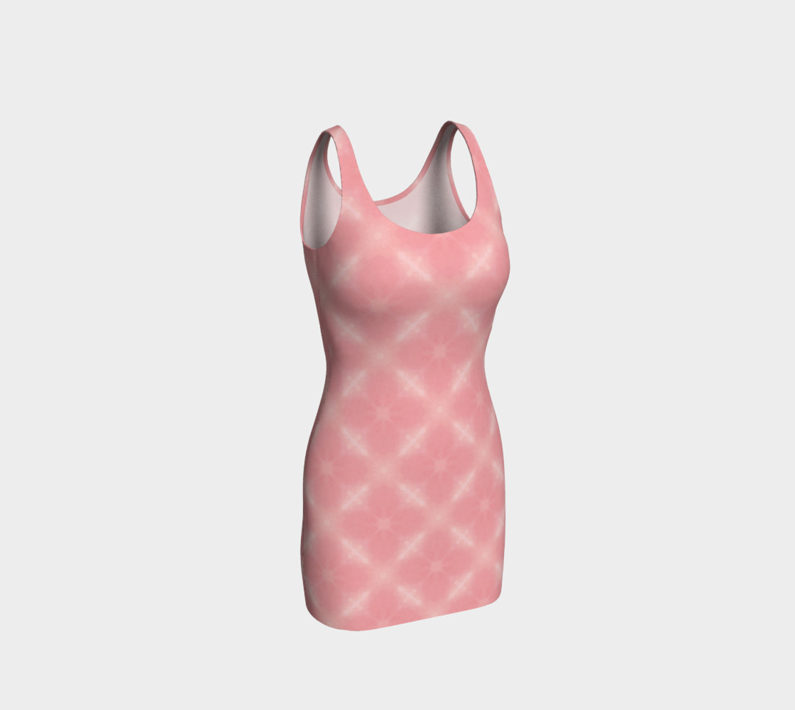 Pink Cross Bodycon Dress preview #1