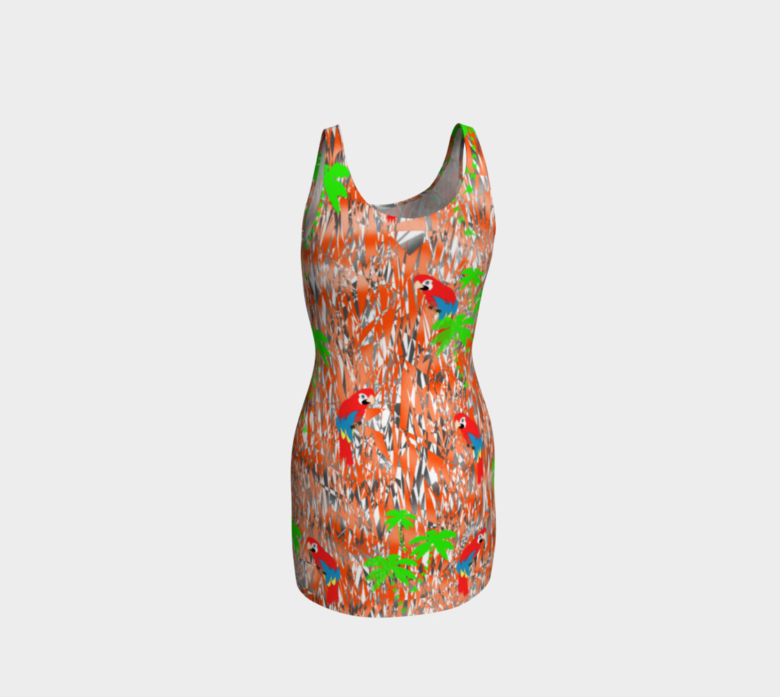 Tropical Summer Holiday Print Dress preview #3