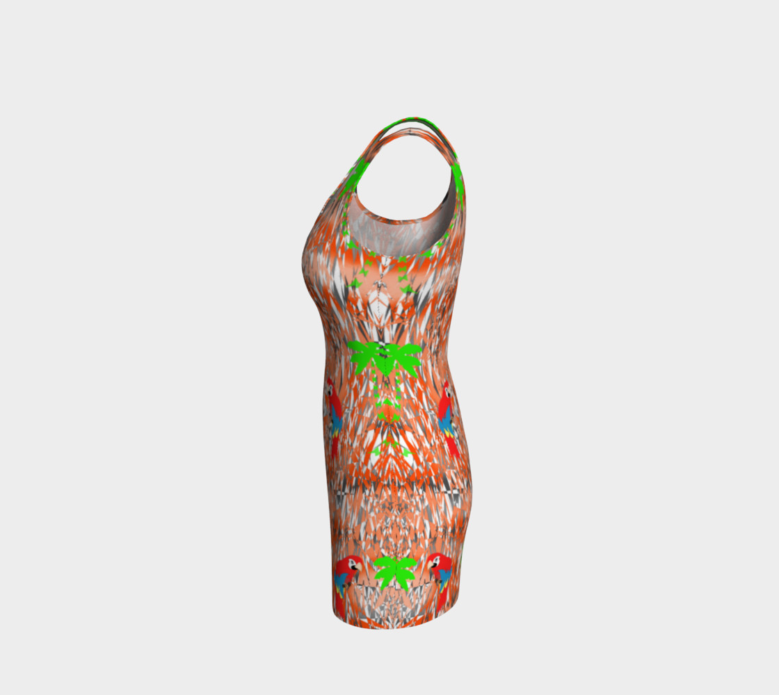 Tropical Summer Holiday Print Dress preview #2