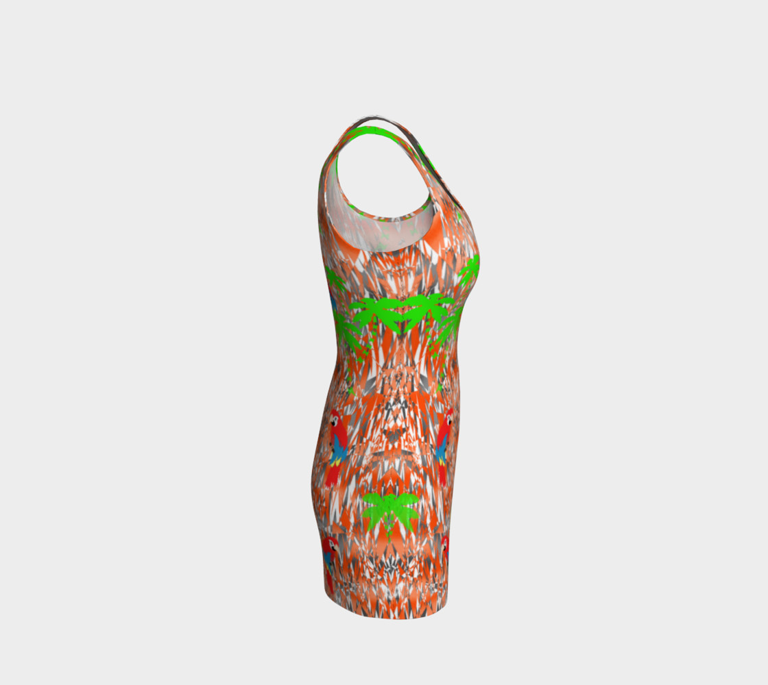 Tropical Summer Holiday Print Dress preview #4