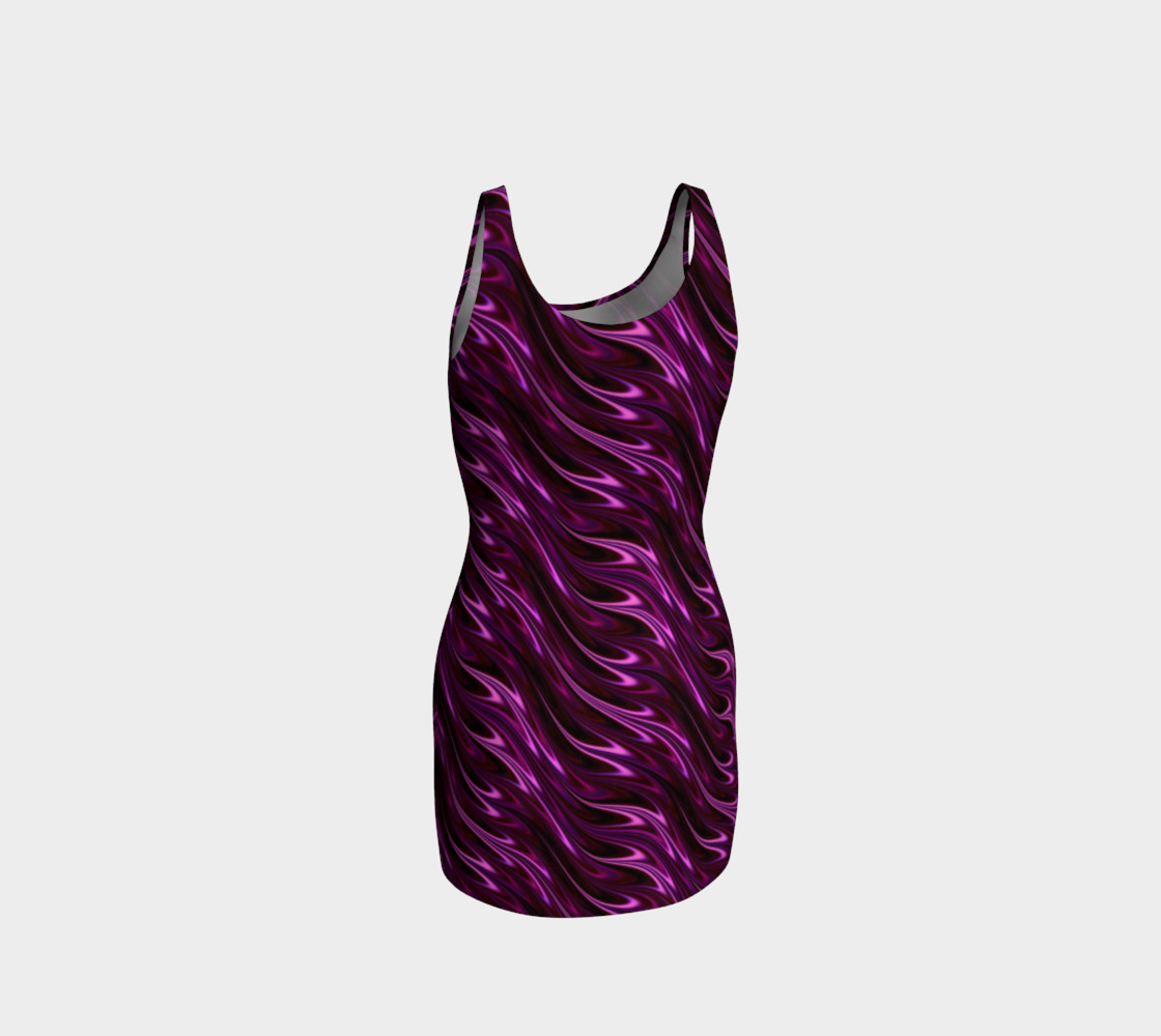 Violet neon flames on black preview #3