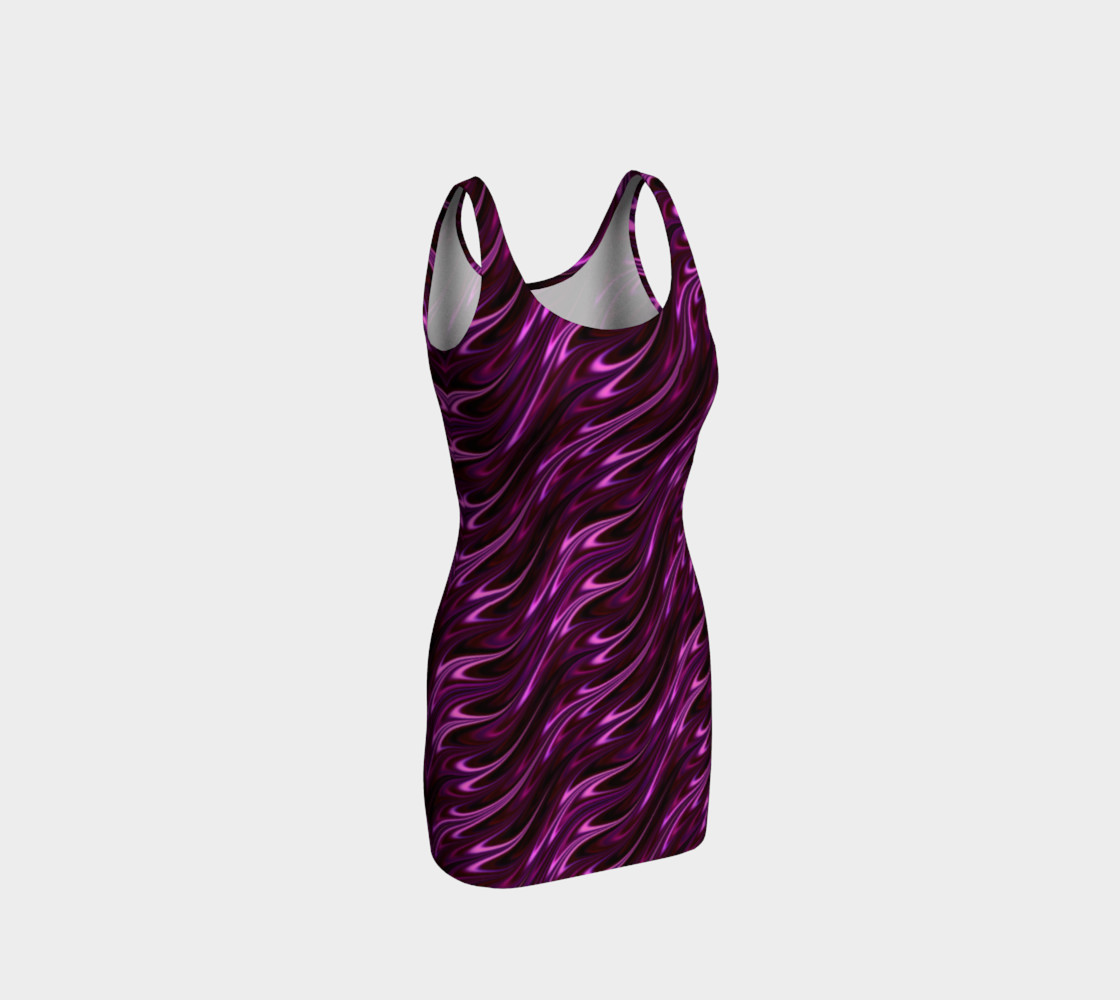 Violet neon flames on black preview #1
