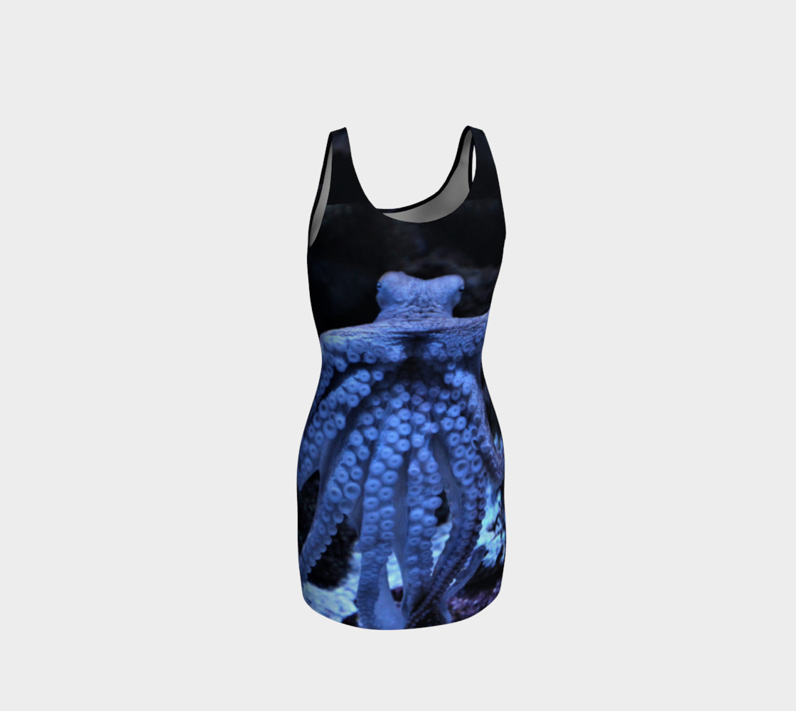 Dark Octopus Black Light Wiggle Dress preview #3