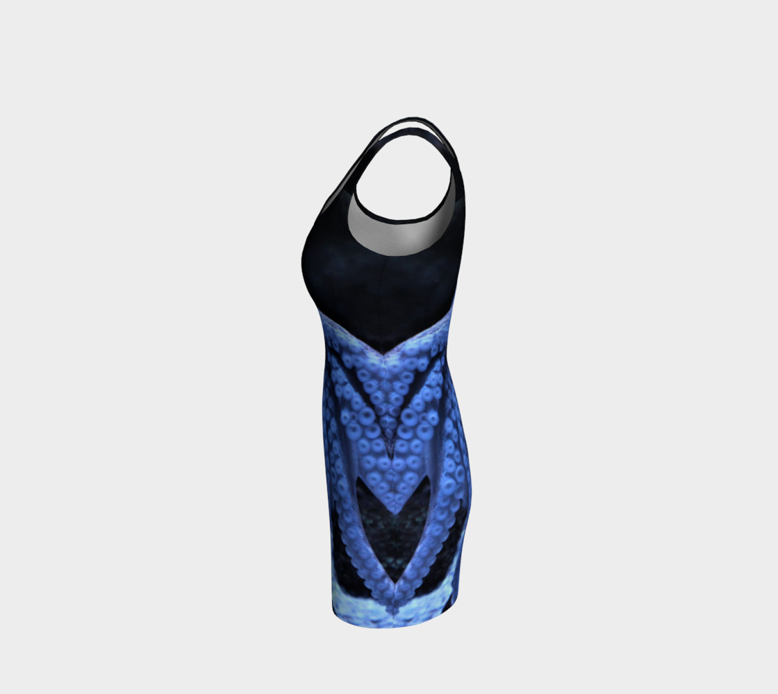 Dark Octopus Black Light Wiggle Dress preview #2