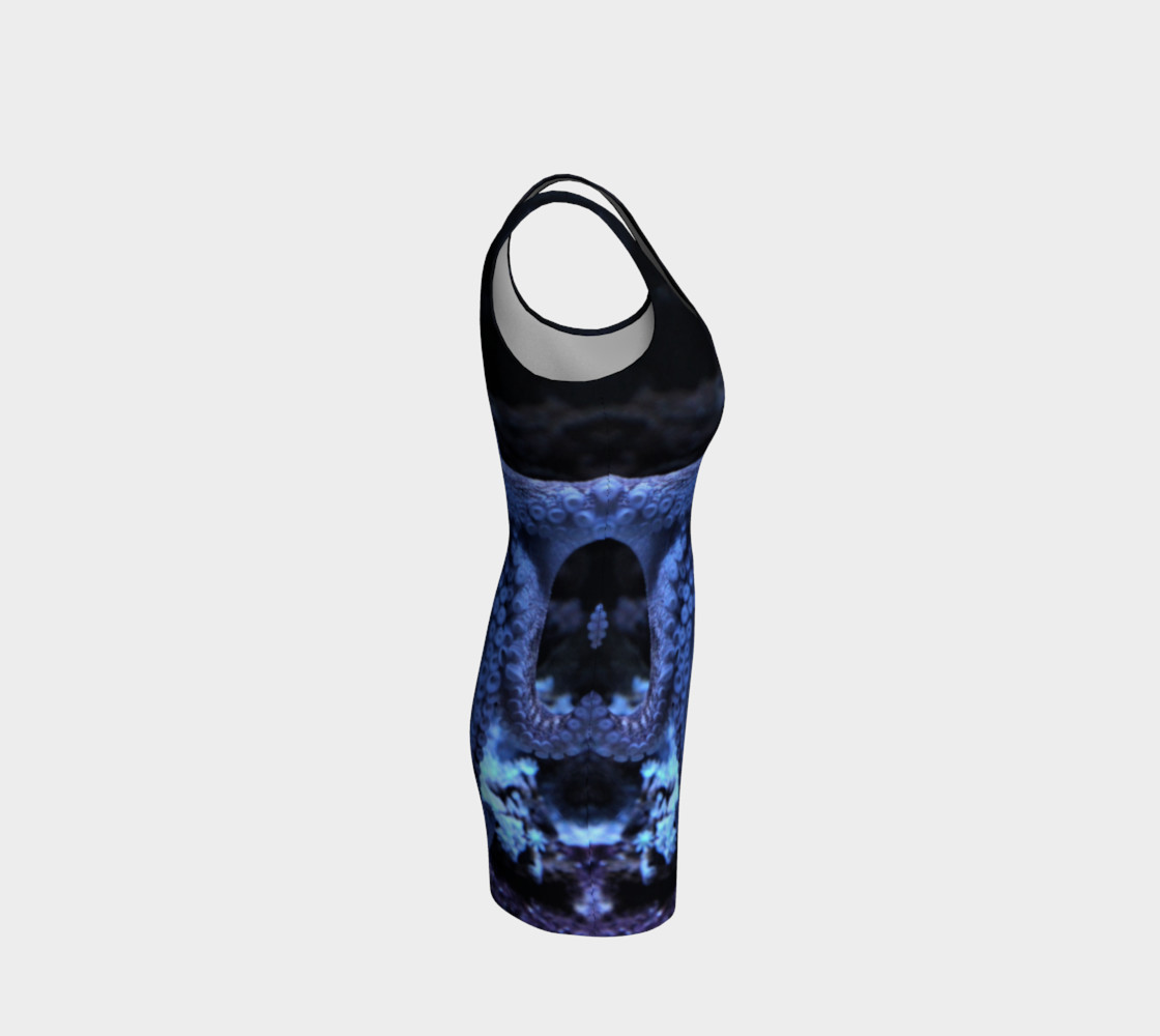 Dark Octopus Black Light Wiggle Dress preview #4