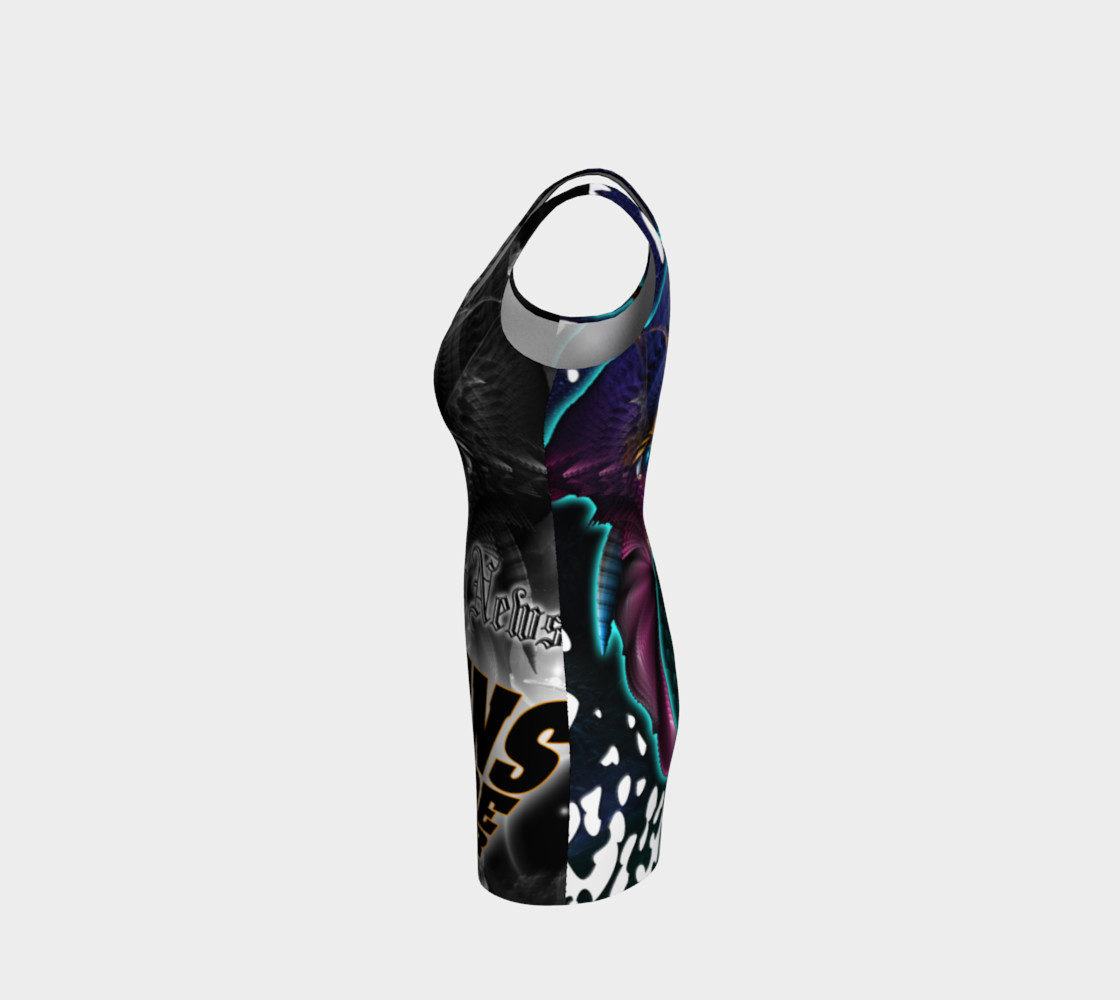 Aliens Invade 4 Beer Galaxy Attack - The Orkolon Bodycon Dress preview #2