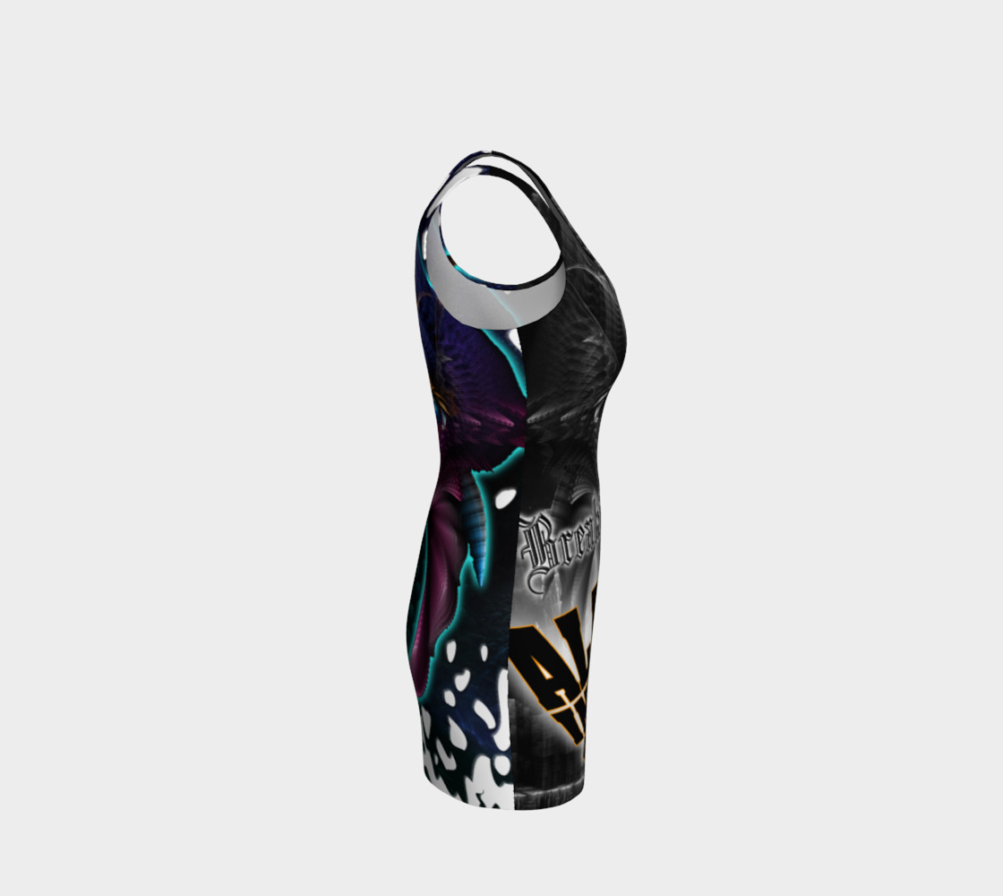 Aliens Invade 4 Beer Galaxy Attack - The Orkolon Bodycon Dress preview #4