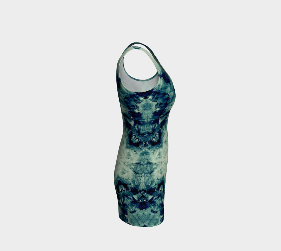 Lake art bodycon dress preview #4