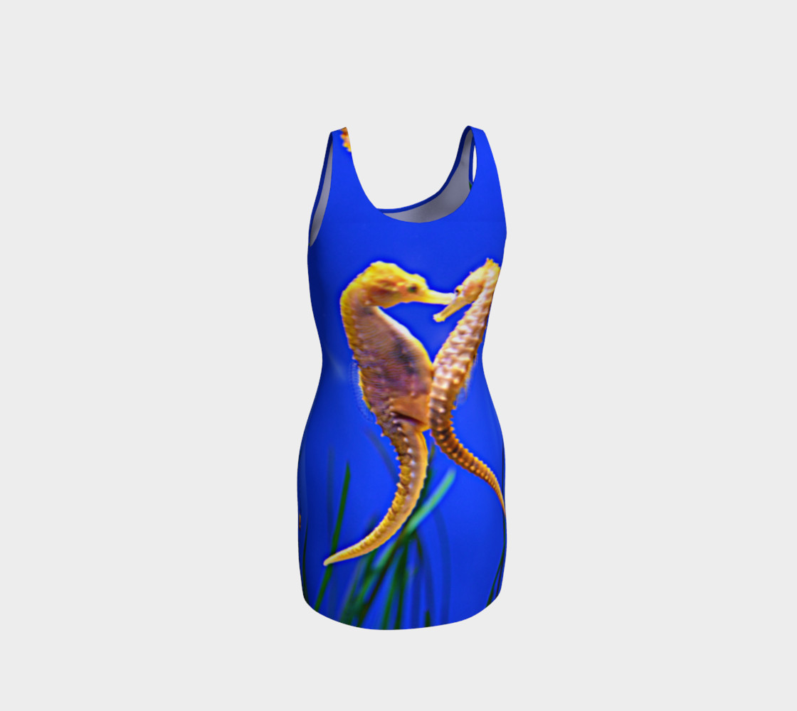 Dancing Seahorses Wiggle Dress preview #3