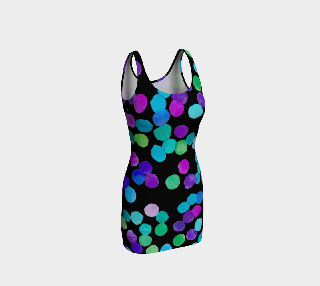 Watercolour Purple Blue Dots preview #1