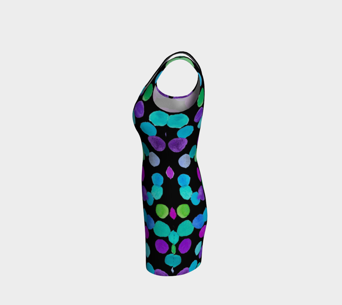Watercolour Purple Blue Dots preview #2