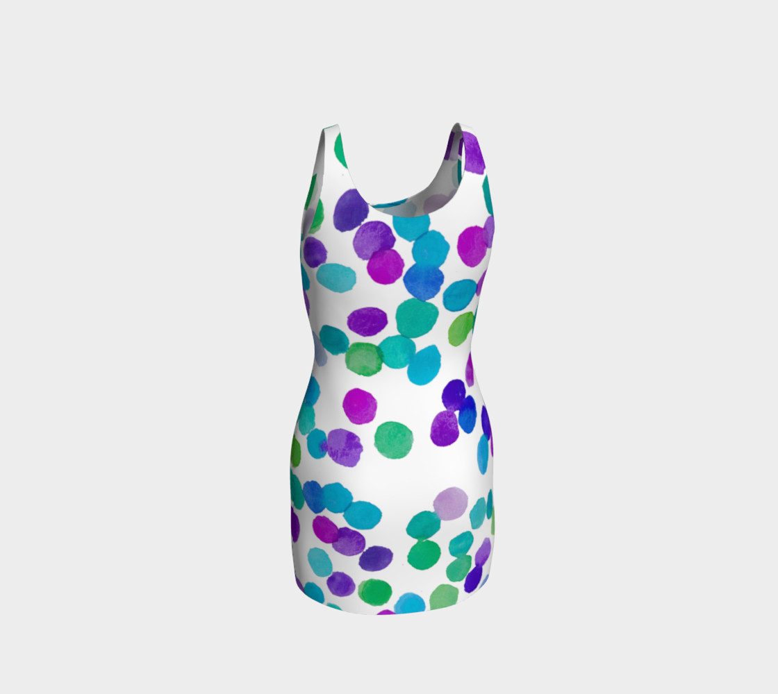 Purple Blue Watercolour Dots preview #3