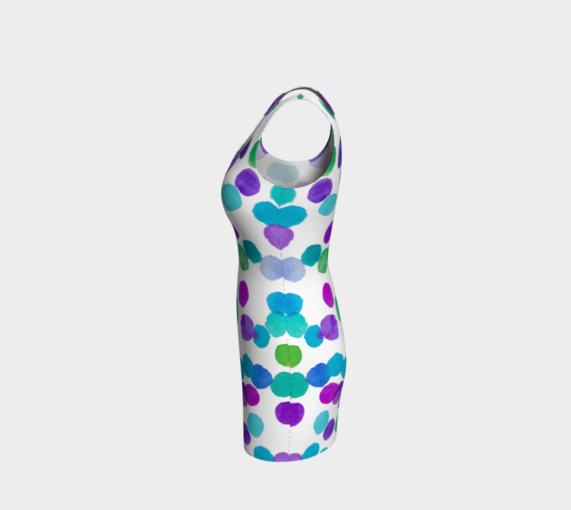 Purple Blue Watercolour Dots preview #2