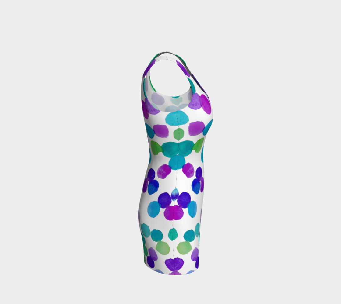 Purple Blue Watercolour Dots preview #4