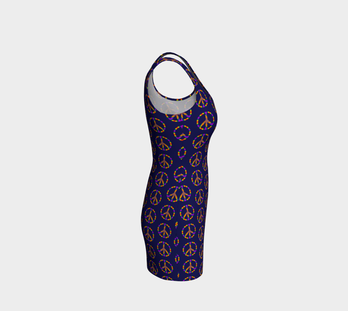 Rainbow Peace Sign Conforming Dress preview #4