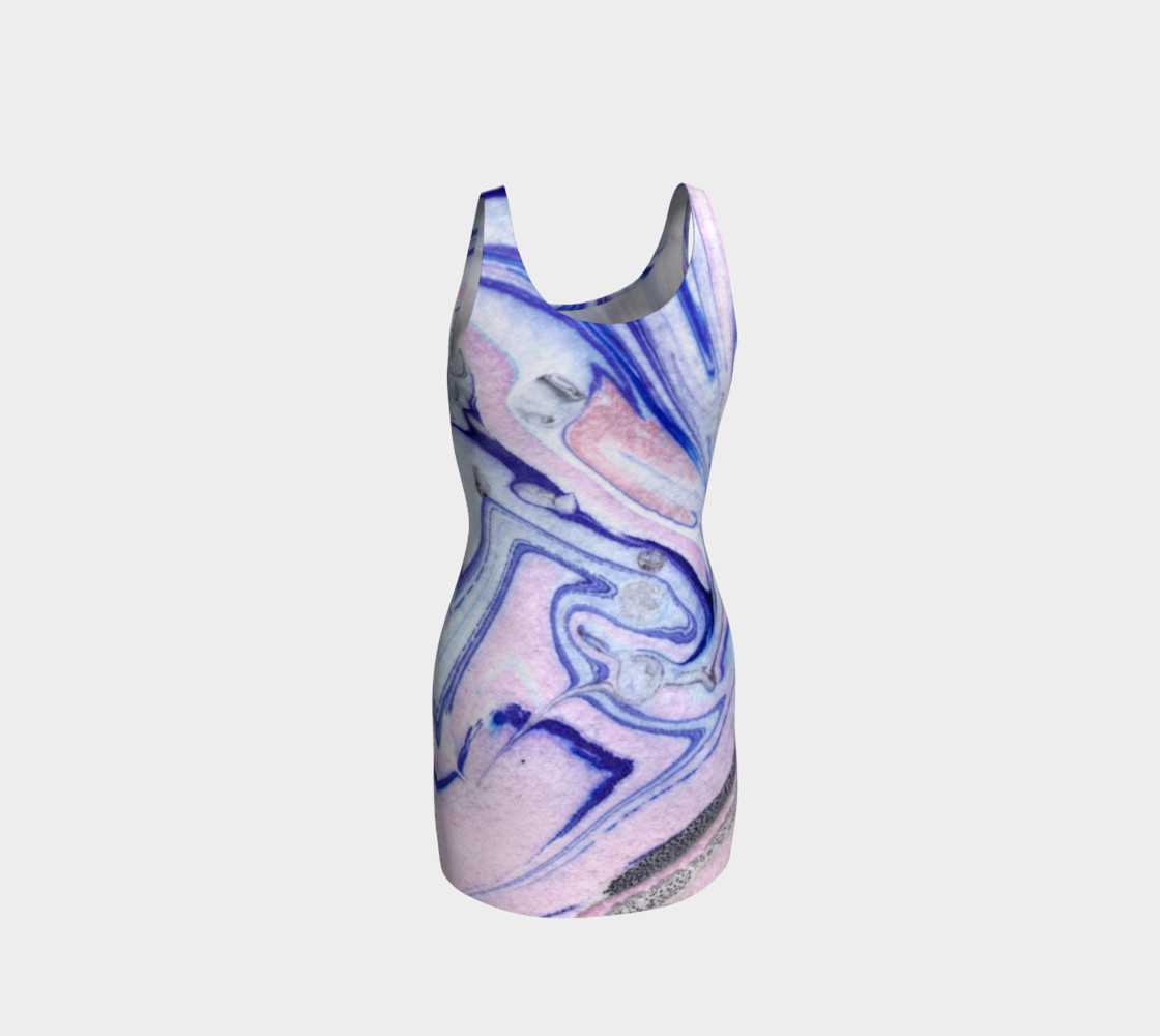 marble bodycon dress