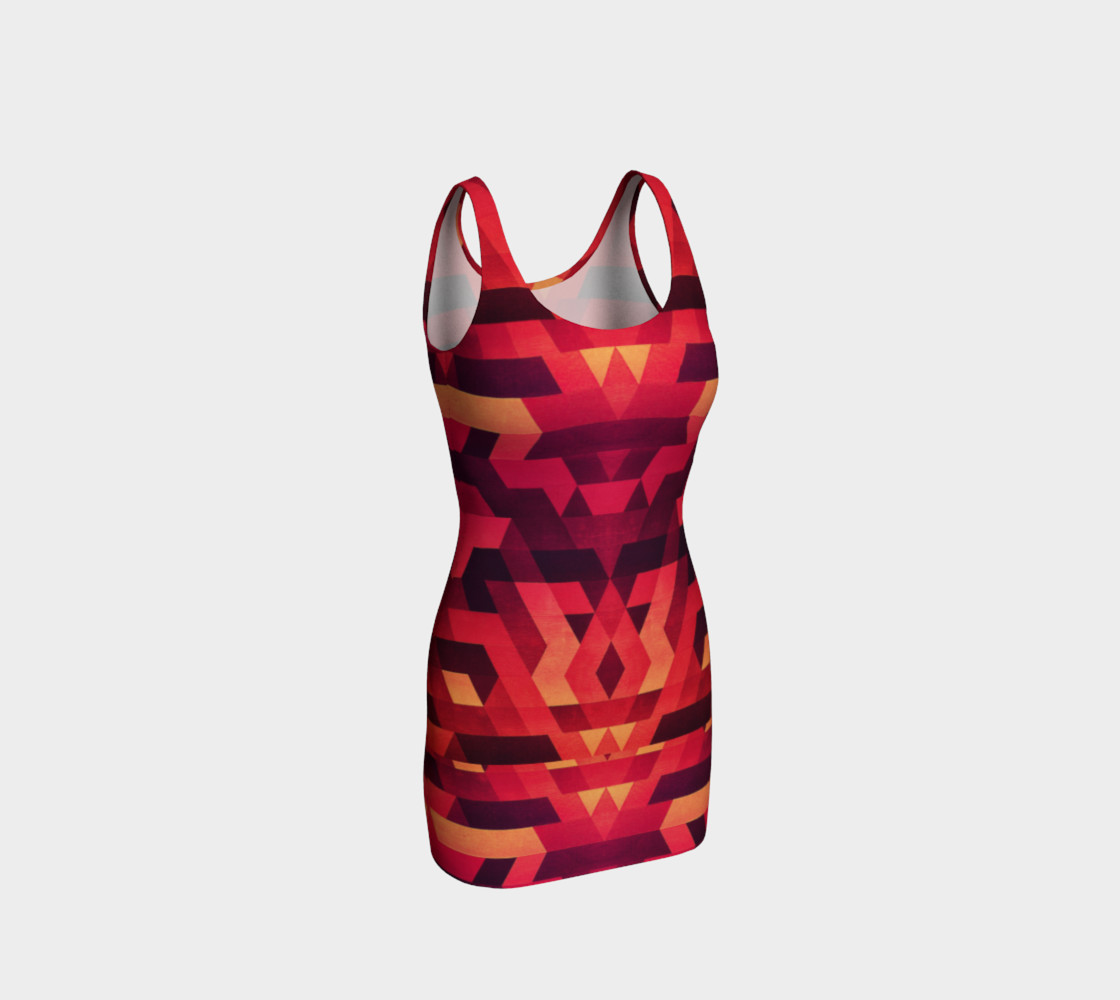 Abstract red geometric triangle texture pattern design (Digital Futrure - Hipster / Fashion) 3D preview