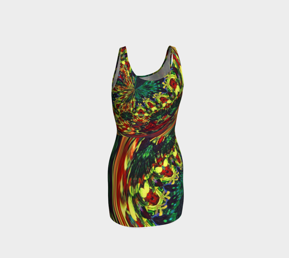 Glenna's Red Floral Rush Bodycon preview #3