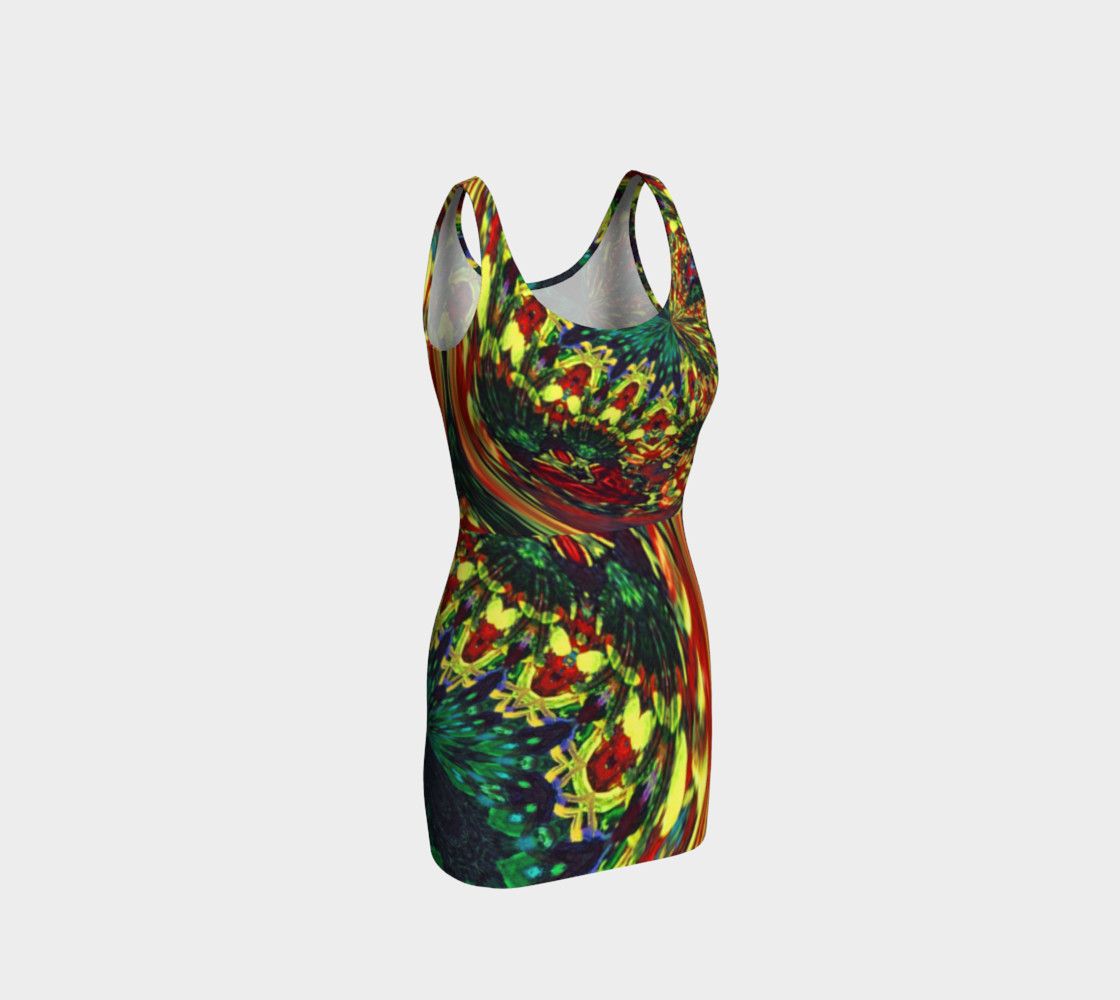 Glenna's Red Floral Rush Bodycon preview #1