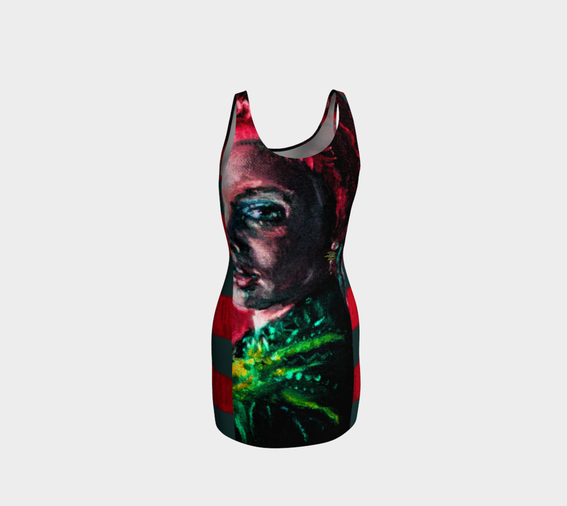 Girl with the Devin Earring / Hypnotic-Eye Bodycon preview #3