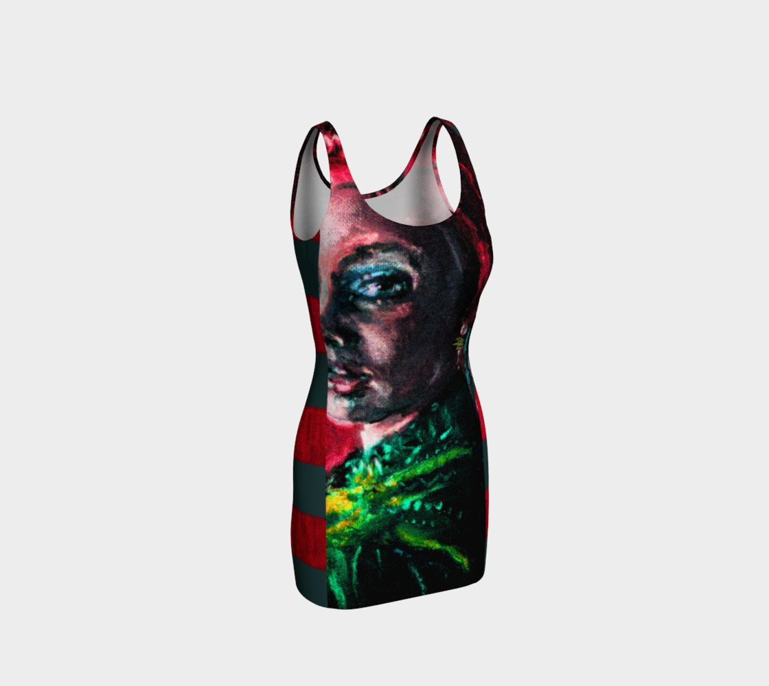 Girl with the Devin Earring / Hypnotic-Eye Bodycon preview #1