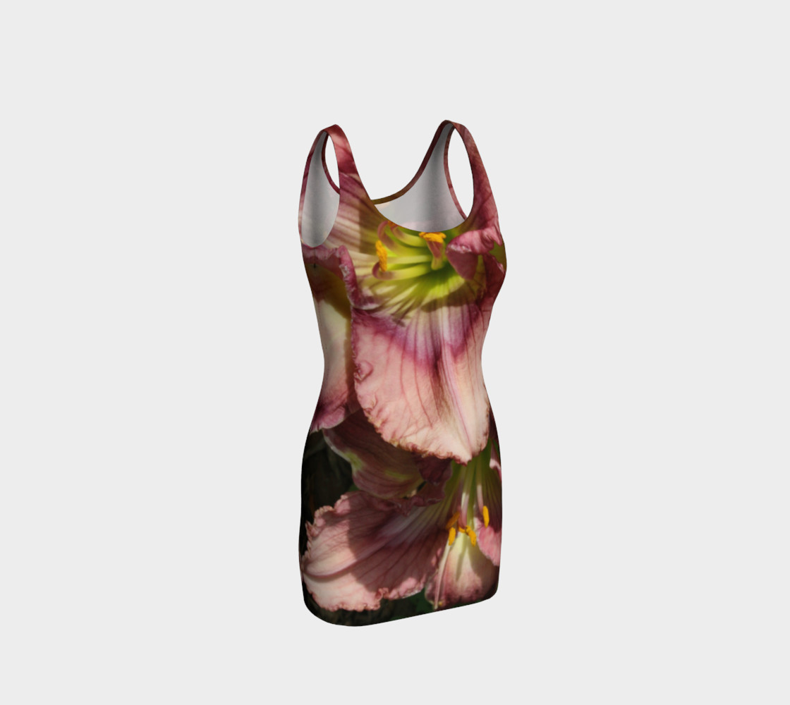 Egyptian Encryptian daylily bodycon dress preview #1