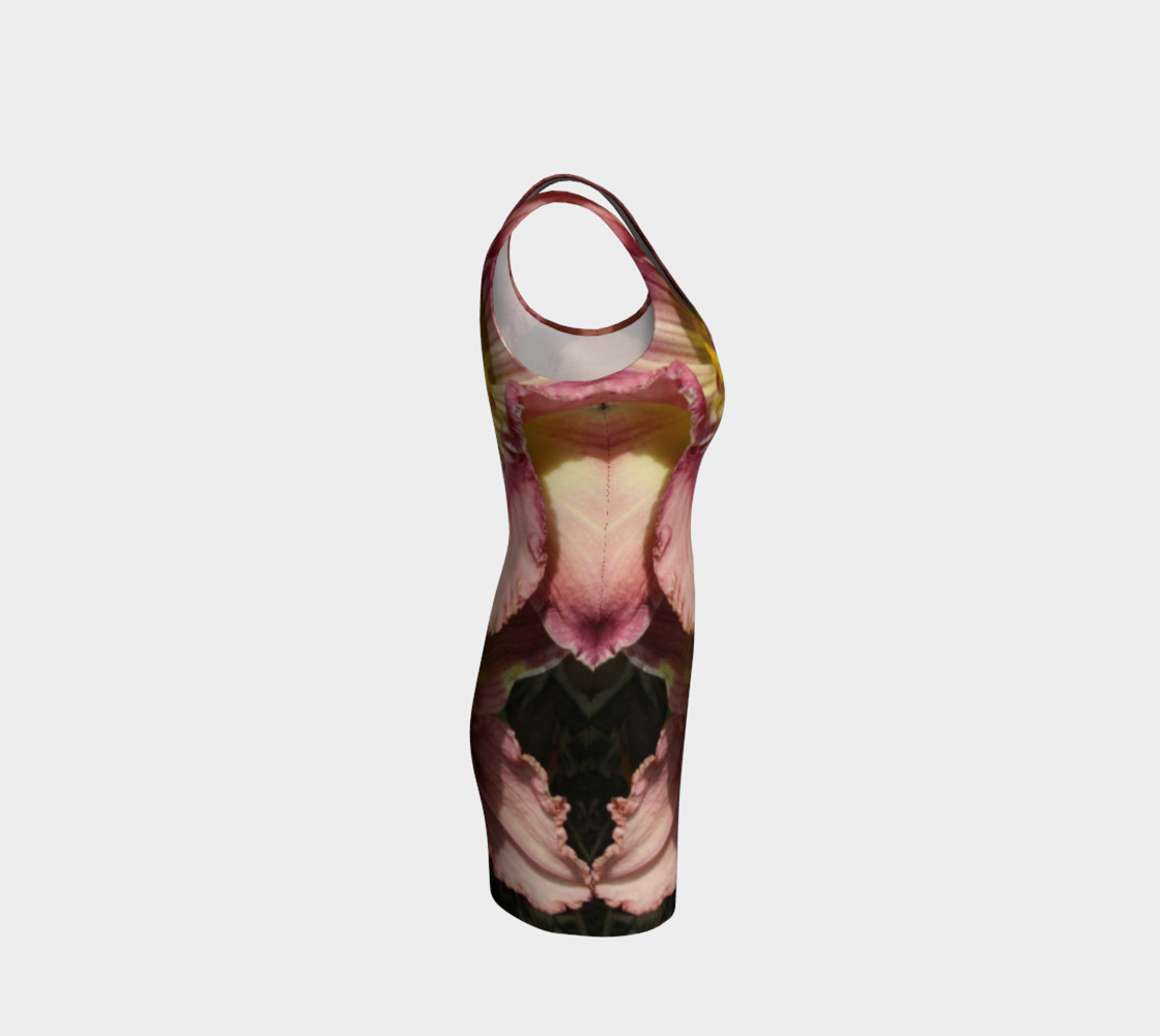 Egyptian Encryptian daylily bodycon dress preview #4