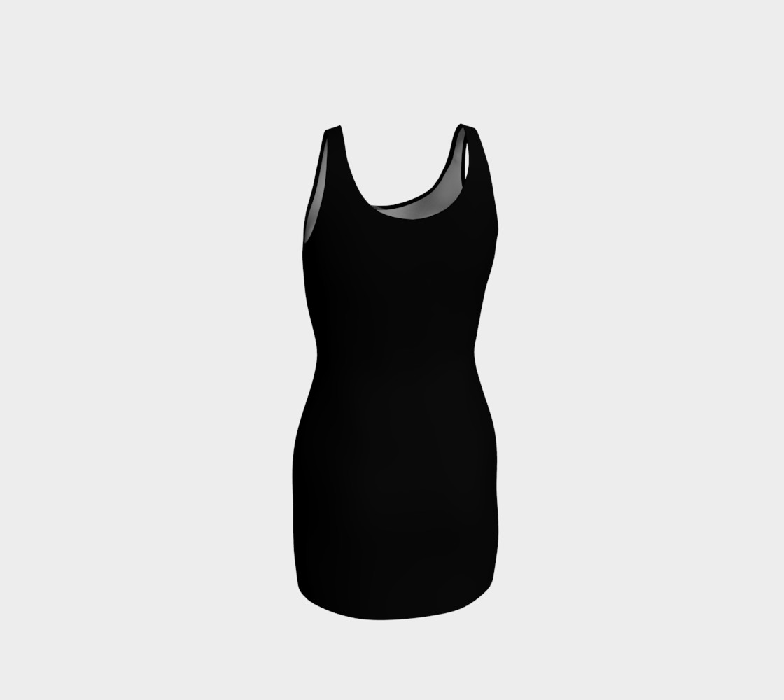 Stag Sketch Body Contour Dress Black preview #3