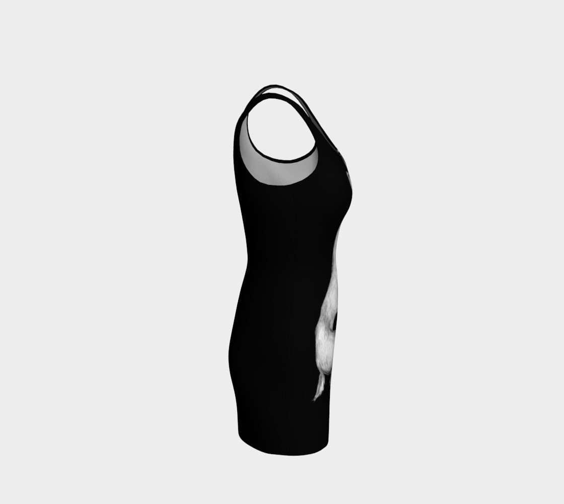 Stag Sketch Body Contour Dress Black preview #4