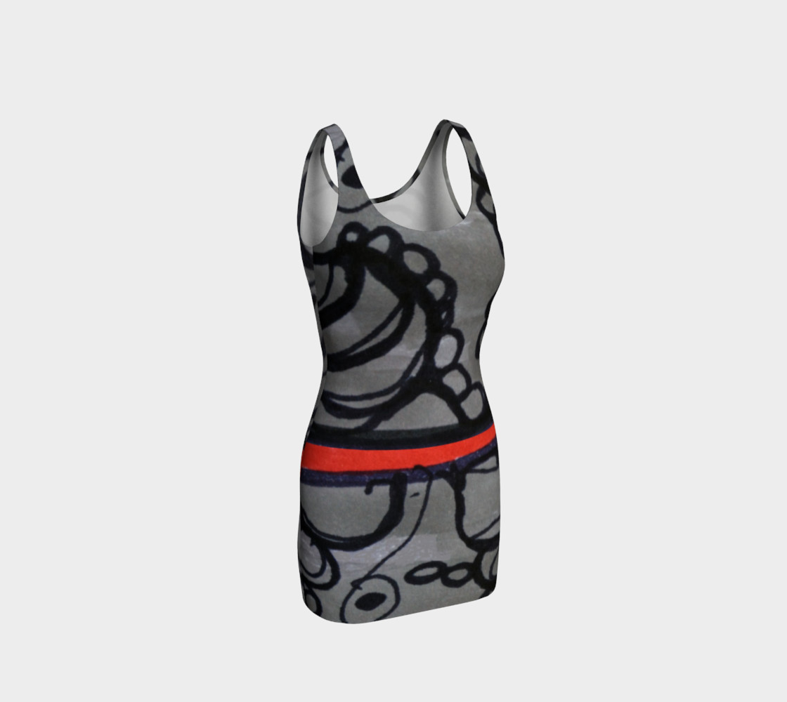 Red Stripe Dress preview #1