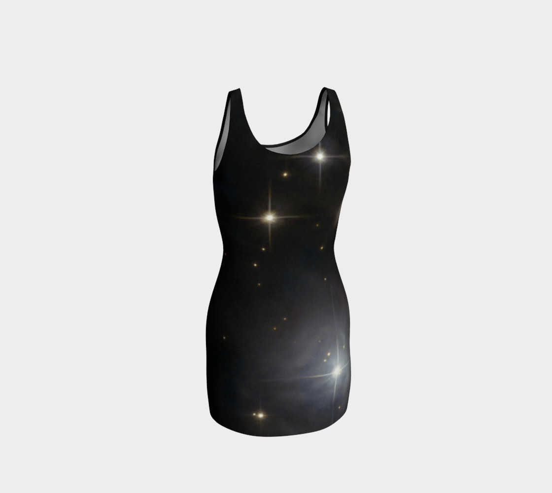 Astralizey Moon Phase Bodycon Dress preview #3
