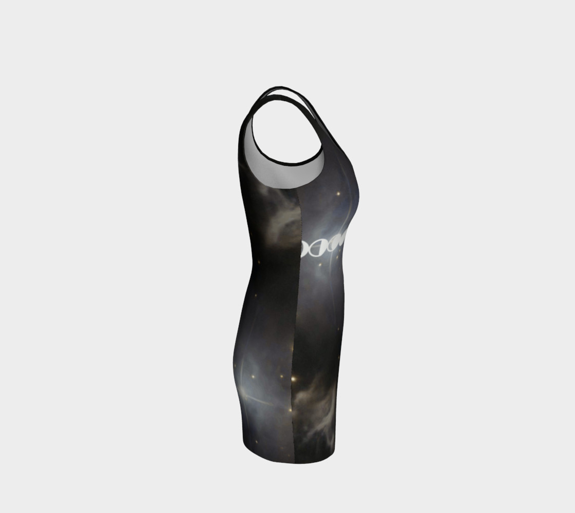 Astralizey Moon Phase Bodycon Dress preview #4