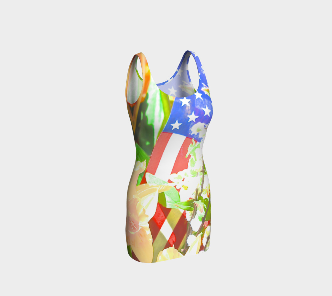 Memorial day Flag and floral preview #1