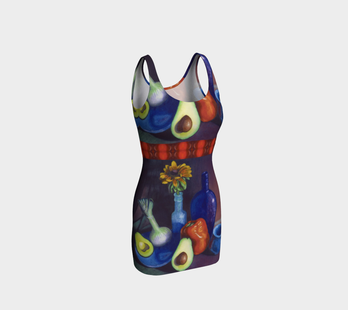 Avocado & Red Pepper Bodycon Dress preview #1