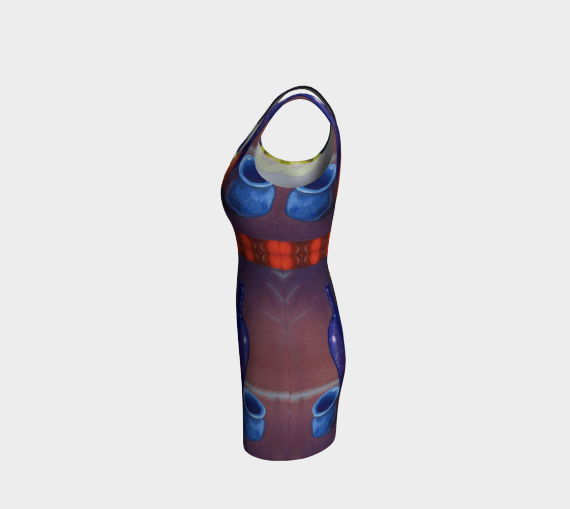 Avocado & Red Pepper Bodycon Dress preview #2