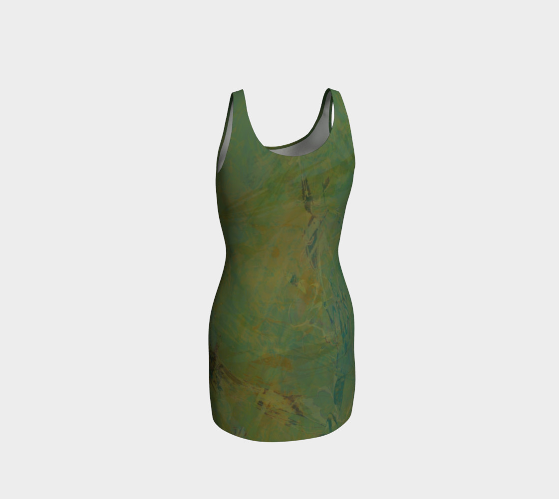 Bodycon Dress WI Romantic Moss preview #3