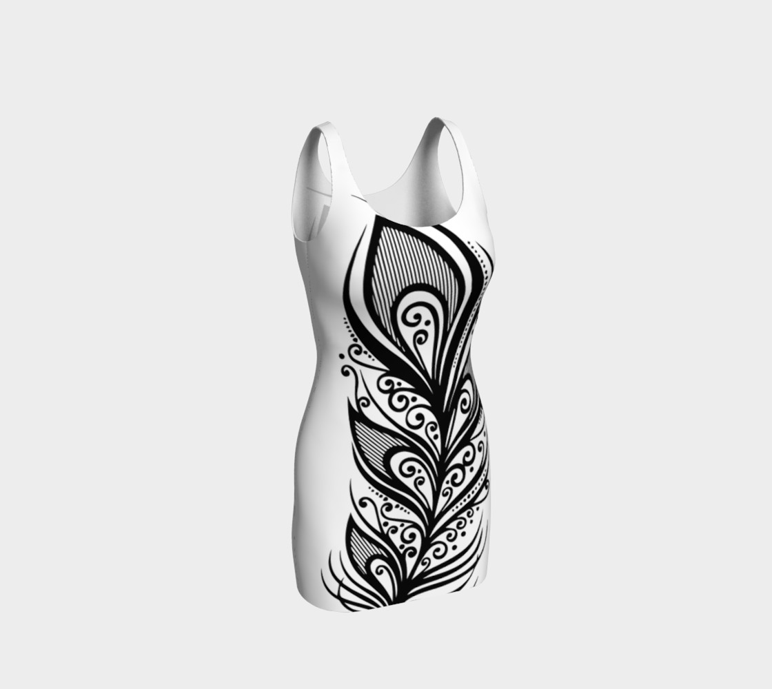 Abstract Feather Dress preview #1