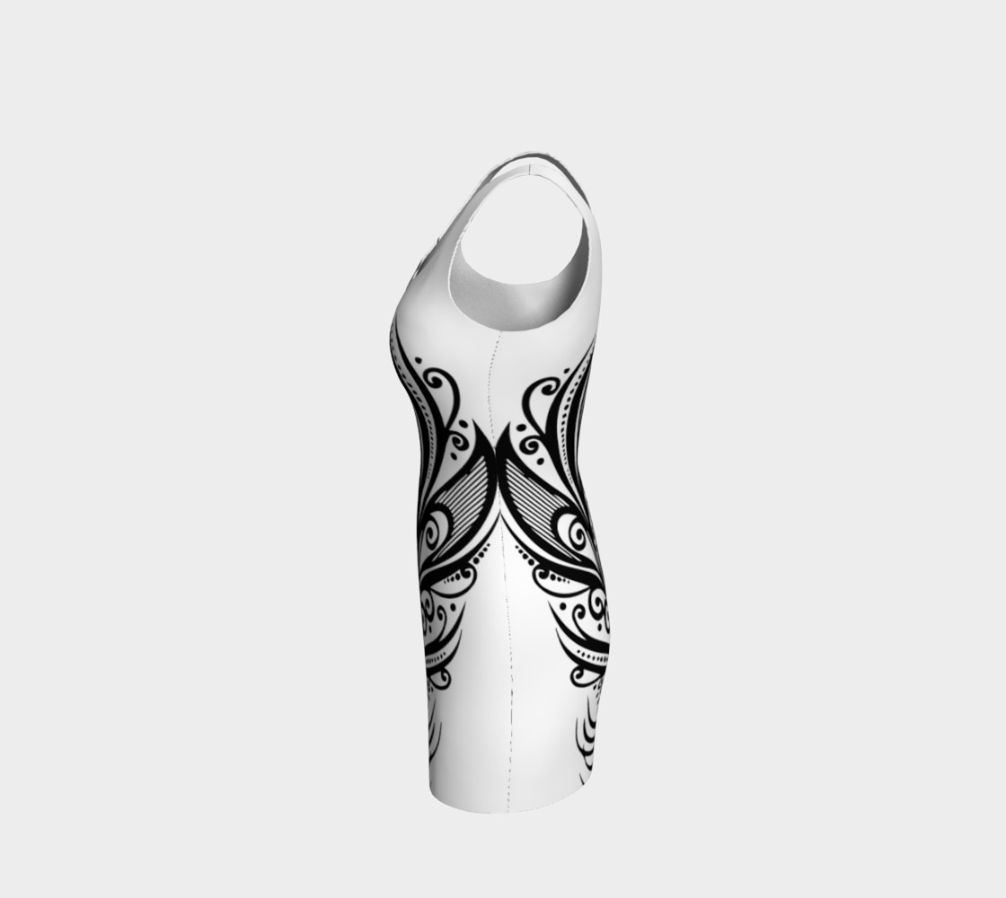 Abstract Feather Dress preview #2