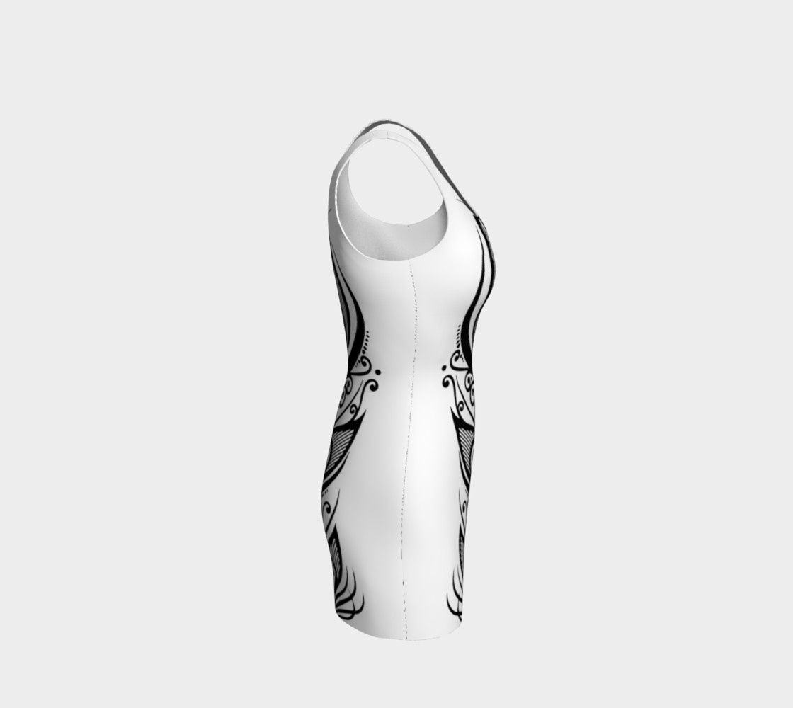 Abstract Feather Dress preview #4