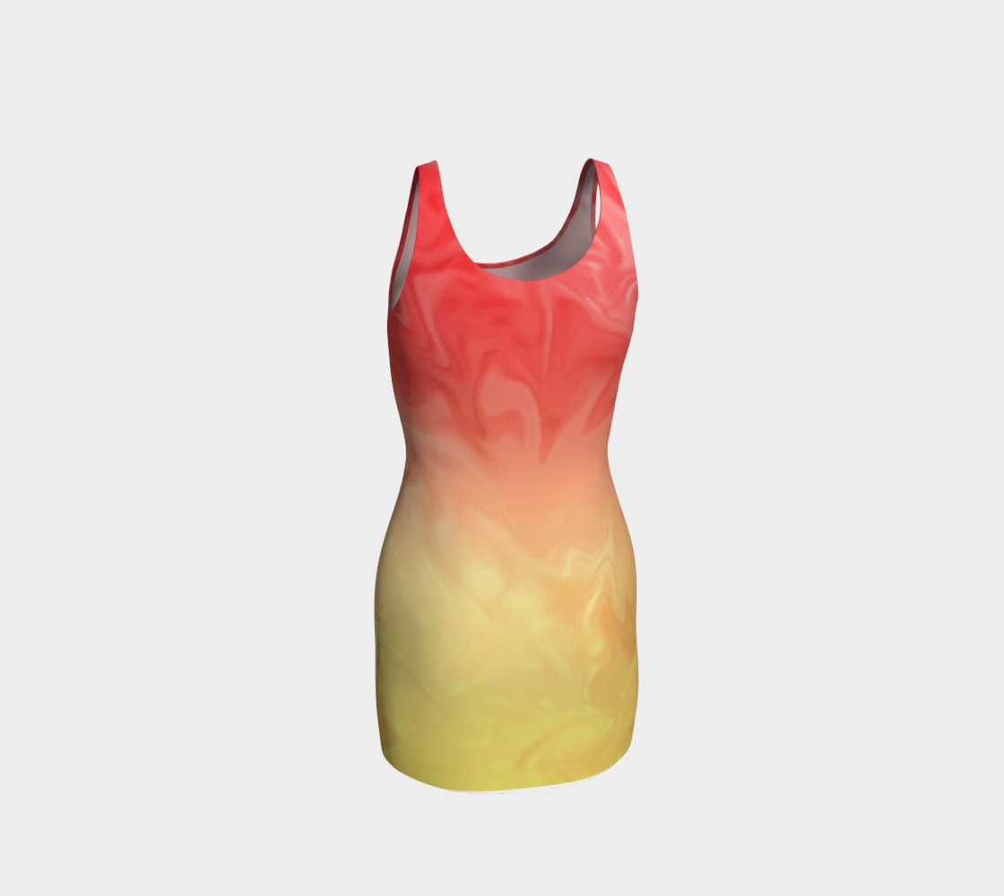 Ombre Orange Yellow Pattern preview #3