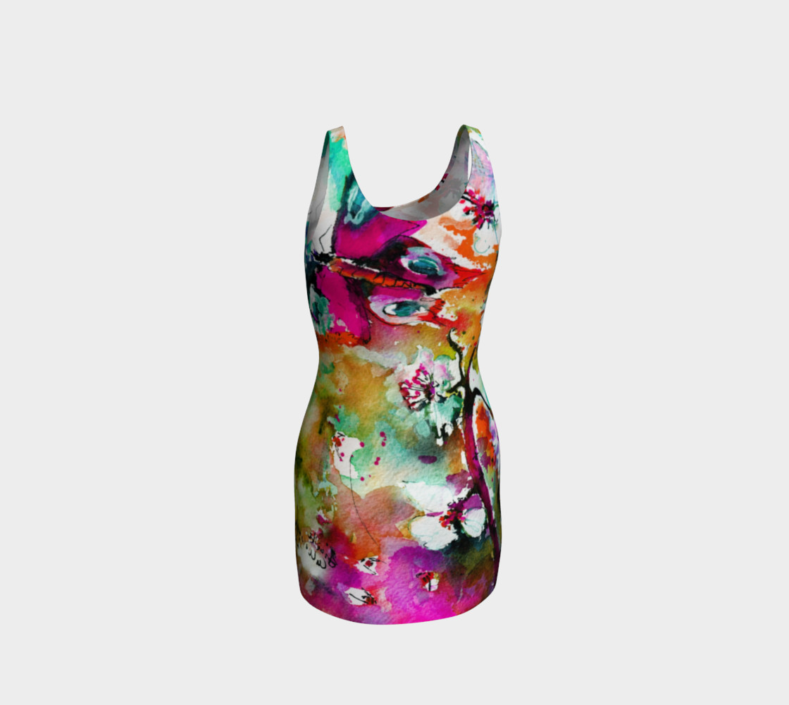 butterfly bodycon dress