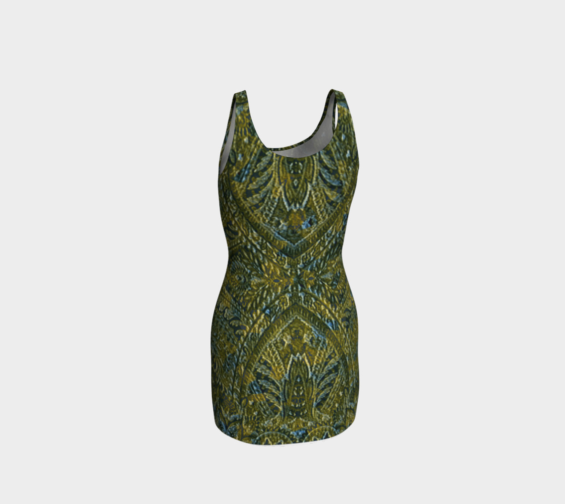 Embossed Lace Vintage Print Dress by Tabz Jones preview #3