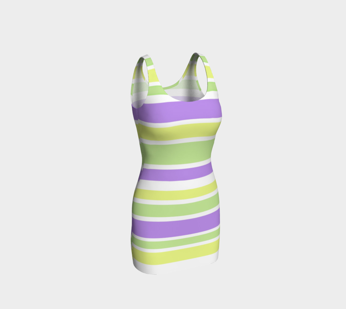 Bright Green Yellow Purple Stripes preview #1