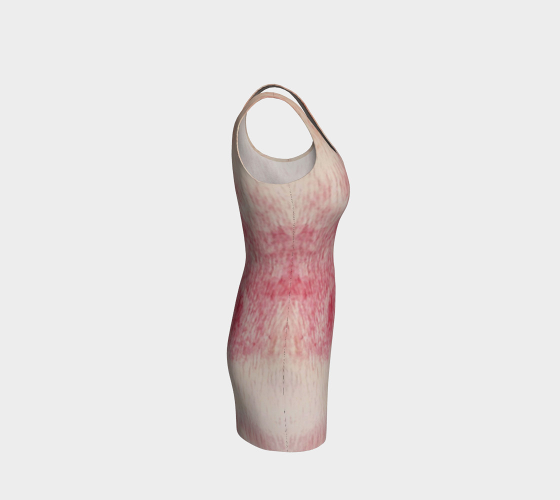 Peach Rose Bodycon Dress preview #4
