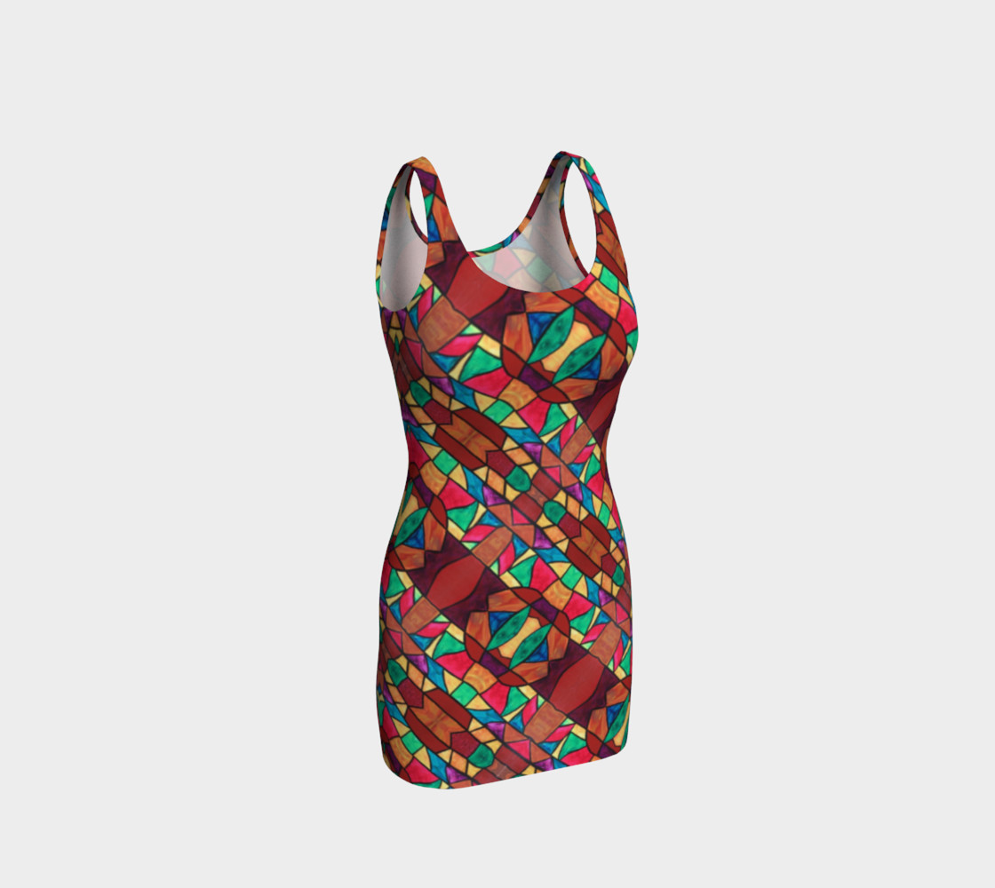Penobscot Stained Glass Bodycon Dress preview #1