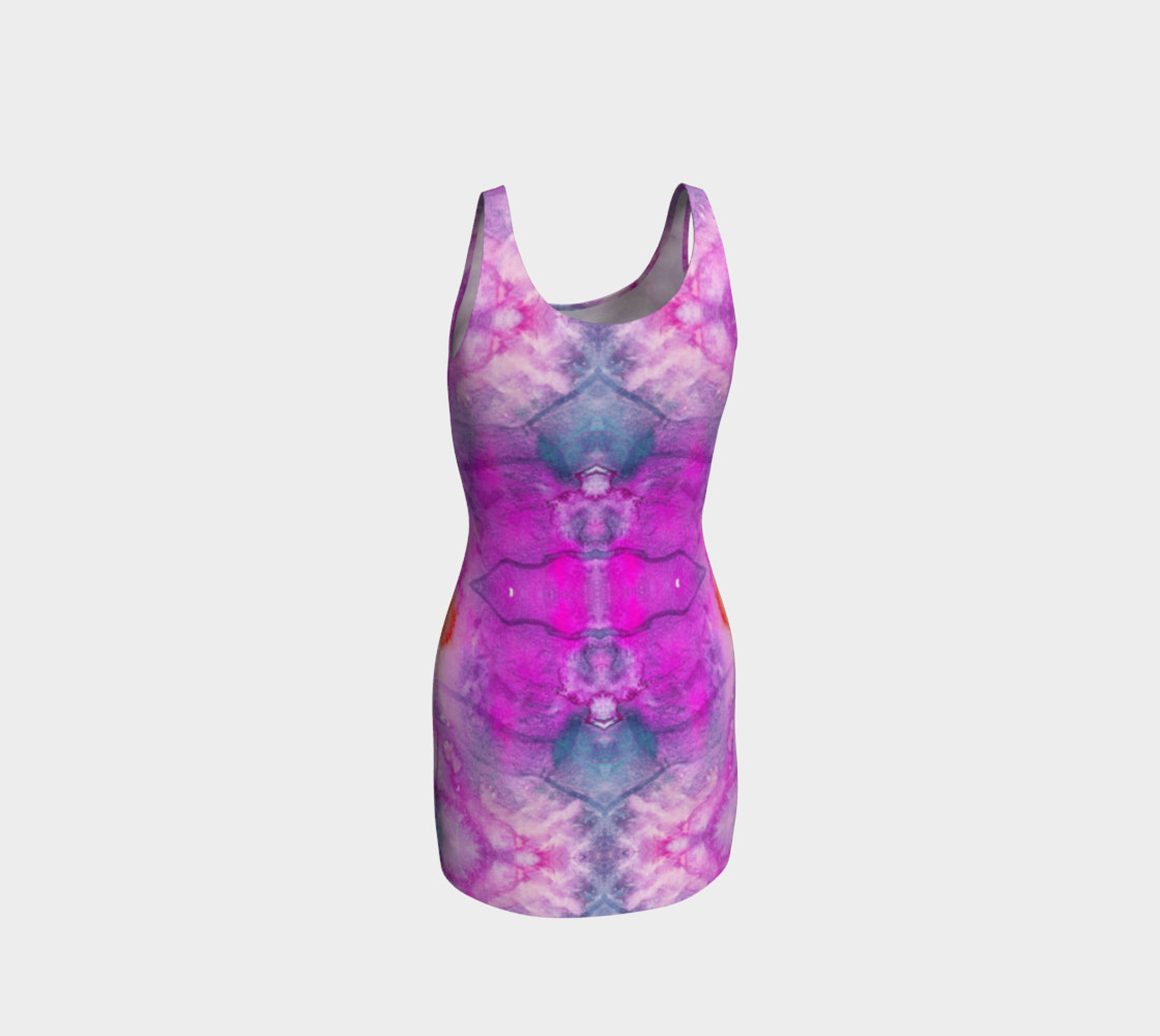 Hot Pink Watercolor Chakra Corset preview #3