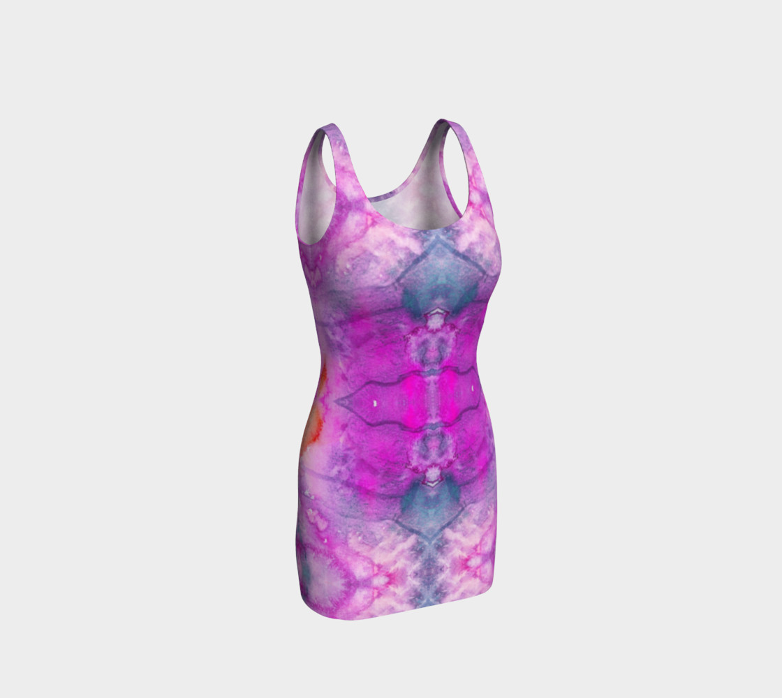 Hot Pink Watercolor Chakra Corset preview #1