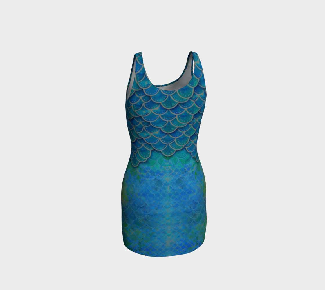 Mermaid Scales Body Con Dress No. 2 preview #3